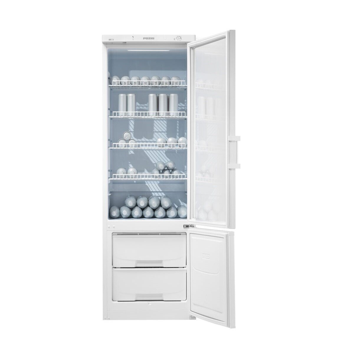 Холодильник Позис двухкамерный витринный